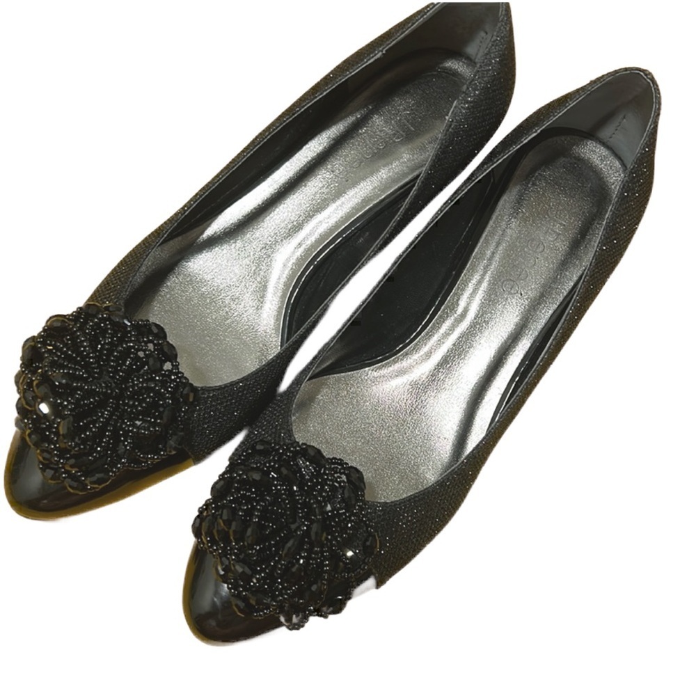 J.Renne women’s low heel glitter size 9.5 GUC